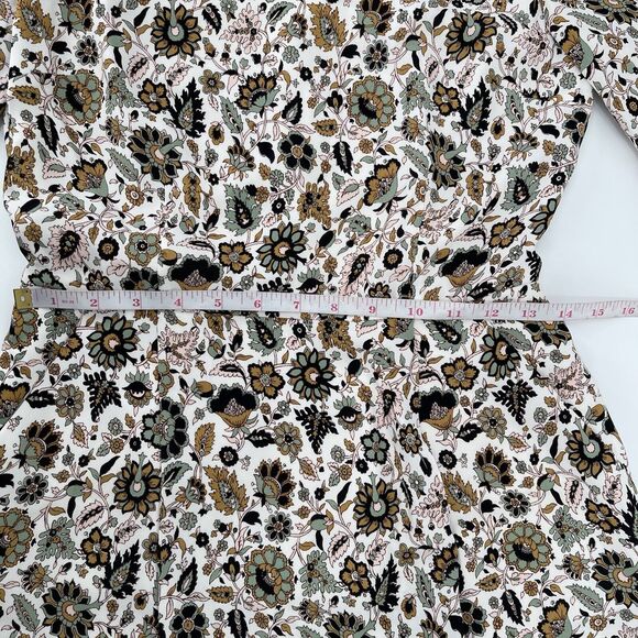 A.L.C. Womens Dress Size 4 Tordi Floral Paisley Silk 3/4 Sleeve Tiered Mini - Picture 8 of 9
